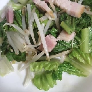 ベーコンで食べる☆野菜炒め